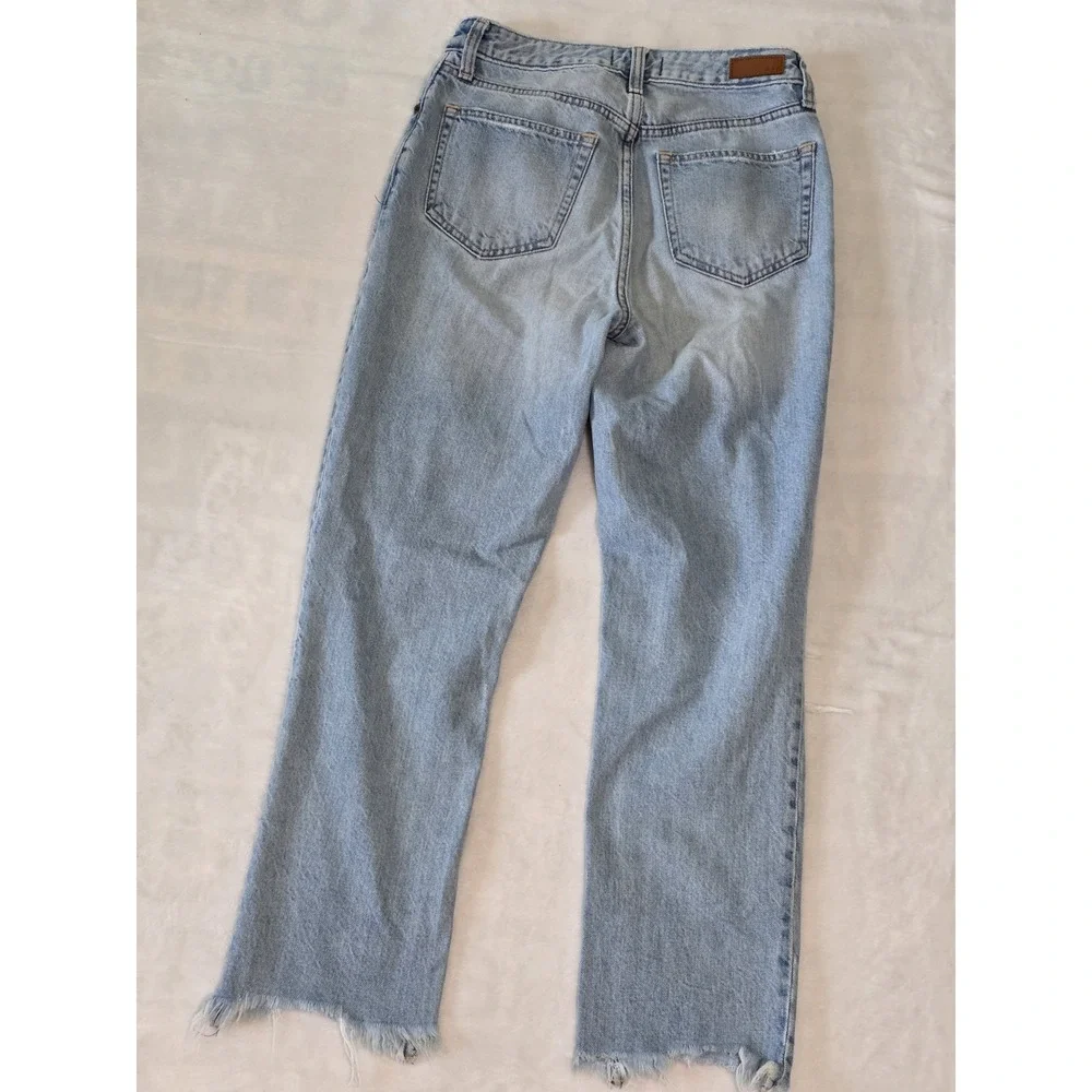 Abercrombie & Fitch Womens Size 25 0R Distressed Annie Girlfriend Hi Rise Jeans